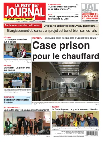 Le Petit Journal - L'hebdo local de l'Hérault - 6 Jan 2017