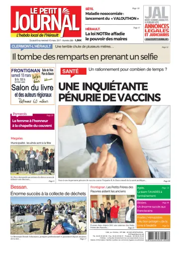 Le Petit Journal - L'hebdo local de l'Hérault - 10 Mar 2017