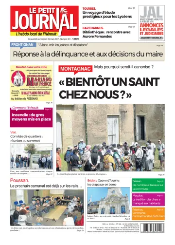 Le Petit Journal - L'hebdo local de l'Hérault - 24 Mar 2017