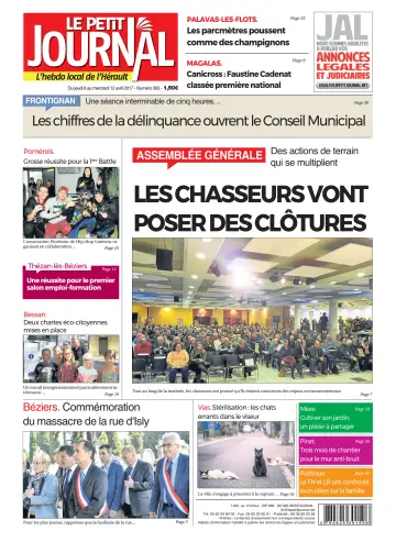 Le Petit Journal - L'hebdo local de l'Hérault - 7 Apr 2017