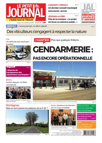 Le Petit Journal - L'hebdo local de l'Hérault - 14 Apr 2017