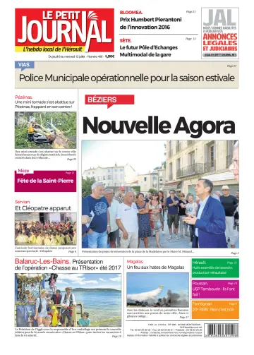 Le Petit Journal - L'hebdo local de l'Hérault - 7 Jul 2017