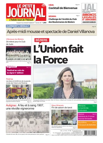 Le Petit Journal - L'hebdo local de l'Hérault - 14 Jul 2017