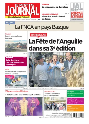 Le Petit Journal - L'hebdo local de l'Hérault - 13 Oct 2017