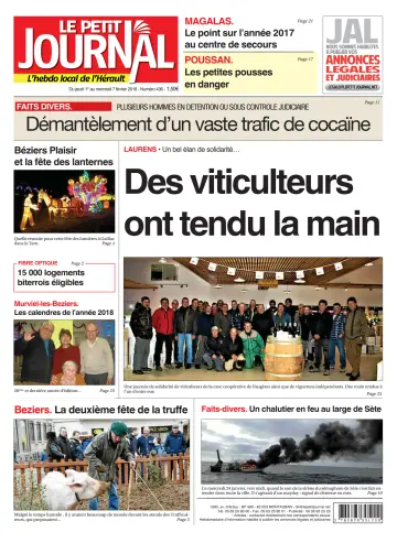Le Petit Journal - L'hebdo local de l'Hérault - 2 Feb 2018