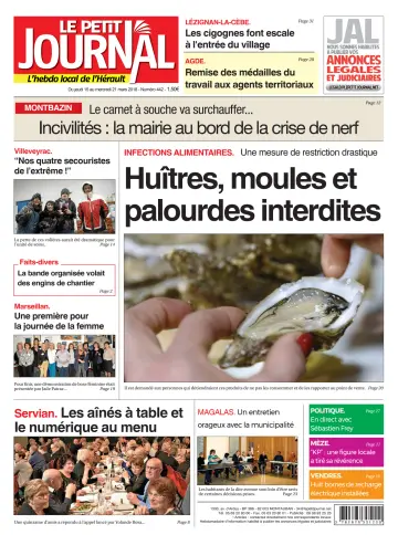Le Petit Journal - L'hebdo local de l'Hérault - 16 Mar 2018