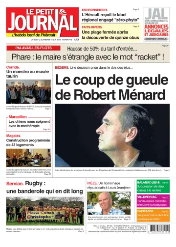 Le Petit Journal - L'hebdo local de l'Hérault - 13 Apr 2018