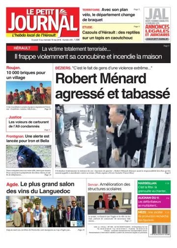 Le Petit Journal - L'hebdo local de l'Hérault - 11 May 2018