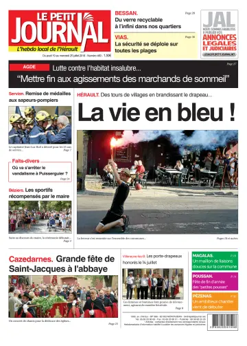 Le Petit Journal - L'hebdo local de l'Hérault - 20 Jul 2018