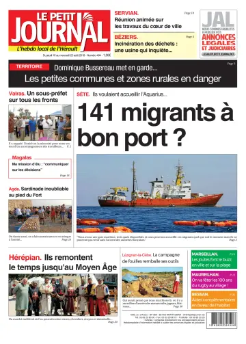 Le Petit Journal - L'hebdo local de l'Hérault - 17 Aug 2018
