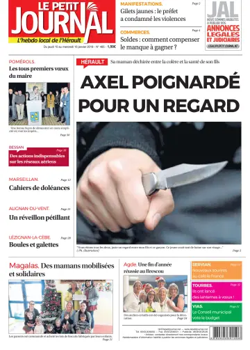 Le Petit Journal - L'hebdo local de l'Hérault - 11 Jan 2019