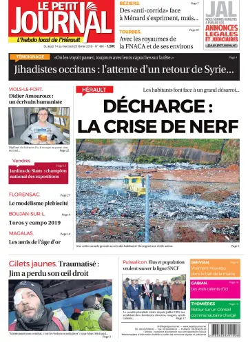 Le Petit Journal - L'hebdo local de l'Hérault - 15 Feb 2019