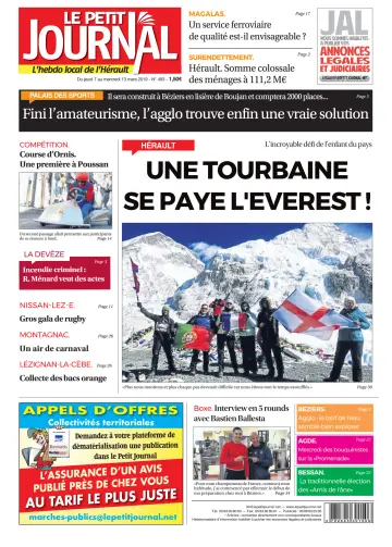 Le Petit Journal - L'hebdo local de l'Hérault - 8 Mar 2019