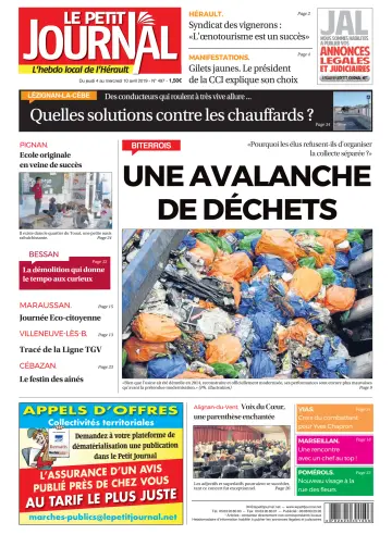 Le Petit Journal - L'hebdo local de l'Hérault - 5 Apr 2019