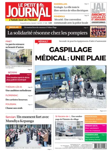 Le Petit Journal - L'hebdo local de l'Hérault - 26 Apr 2019