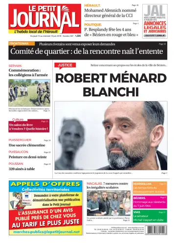 Le Petit Journal - L'hebdo local de l'Hérault - 14 Jun 2019
