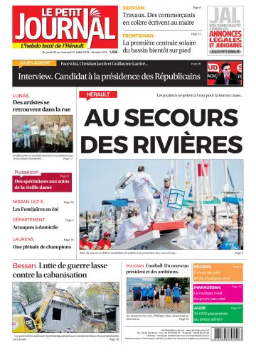 Le Petit Journal - L'hebdo local de l'Hérault - 26 Jul 2019