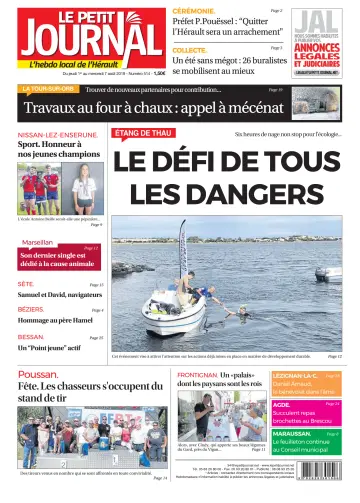 Le Petit Journal - L'hebdo local de l'Hérault - 2 Aug 2019