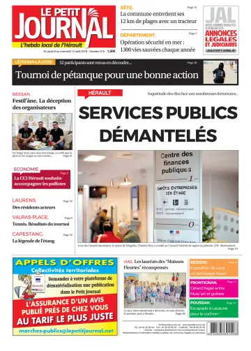Le Petit Journal - L'hebdo local de l'Hérault - 9 Aug 2019