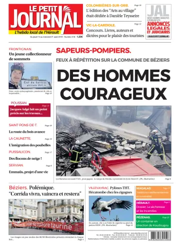Le Petit Journal - L'hebdo local de l'Hérault - 16 Aug 2019