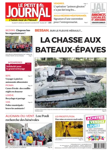 Le Petit Journal - L'hebdo local de l'Hérault - 1 Nov 2019