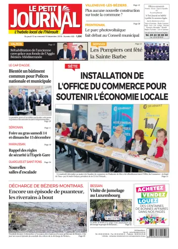 Le Petit Journal - L'hebdo local de l'Hérault - 13 Dec 2019