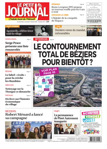 Le Petit Journal - L'hebdo local de l'Hérault - 7 Feb 2020