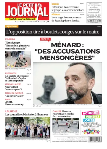 Le Petit Journal - L'hebdo local de l'Hérault - 31 Jul 2020