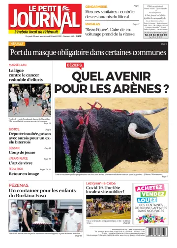 Le Petit Journal - L'hebdo local de l'Hérault - 21 Aug 2020