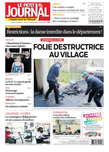 Le Petit Journal - L'hebdo local de l'Hérault - 4 Sep 2020
