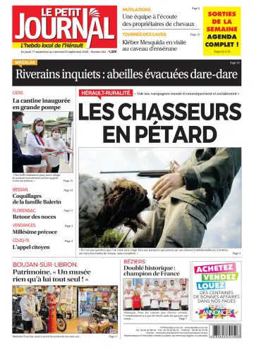 Le Petit Journal - L'hebdo local de l'Hérault - 18 Sep 2020