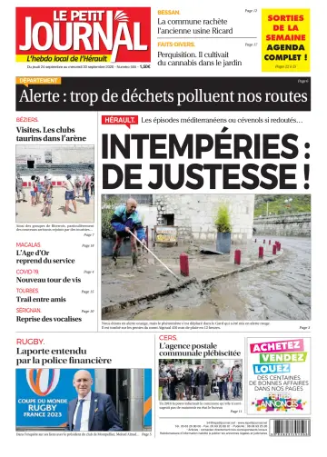 Le Petit Journal - L'hebdo local de l'Hérault - 25 Sep 2020