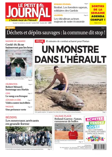 Le Petit Journal - L'hebdo local de l'Hérault - 2 Oct 2020