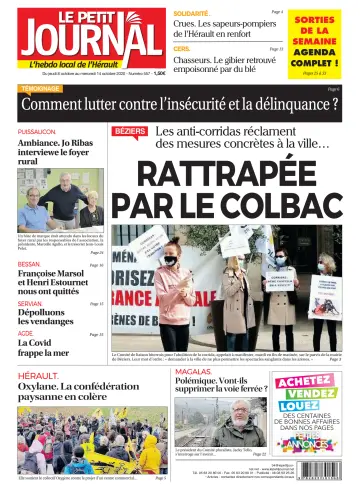 Le Petit Journal - L'hebdo local de l'Hérault - 9 Oct 2020