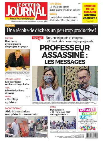 Le Petit Journal - L'hebdo local de l'Hérault - 23 Oct 2020