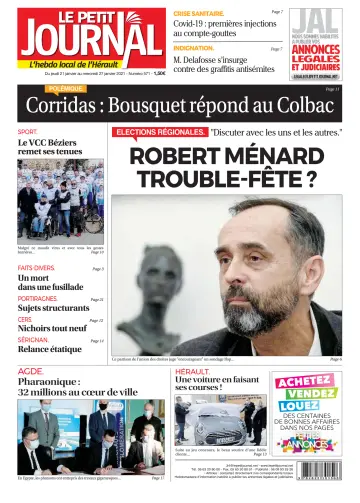 Le Petit Journal - L'hebdo local de l'Hérault - 22 Jan 2021