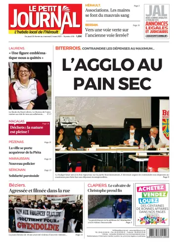 Le Petit Journal - L'hebdo local de l'Hérault - 26 Feb 2021