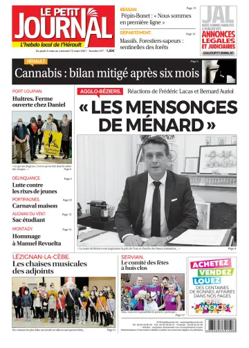 Le Petit Journal - L'hebdo local de l'Hérault - 5 Mar 2021