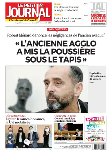 Le Petit Journal - L'hebdo local de l'Hérault - 12 Mar 2021