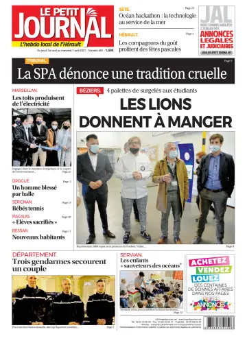 Le Petit Journal - L'hebdo local de l'Hérault - 2 Apr 2021