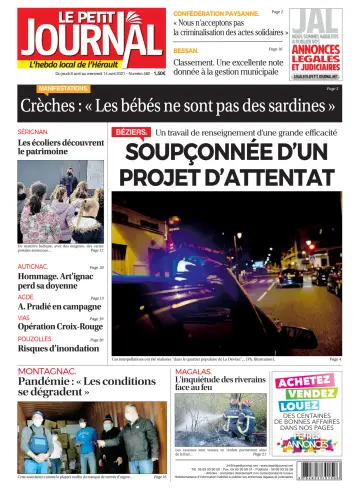 Le Petit Journal - L'hebdo local de l'Hérault - 9 Apr 2021