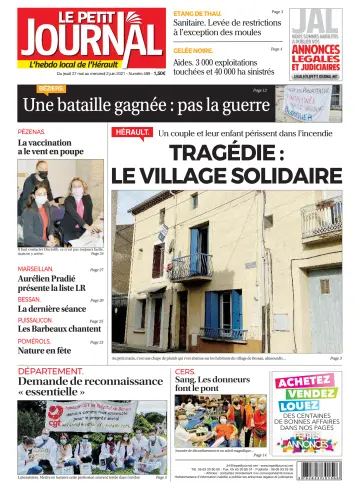 Le Petit Journal - L'hebdo local de l'Hérault - 28 May 2021