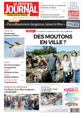 Le Petit Journal - L'hebdo local de l'Hérault - 18 Jun 2021
