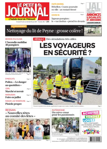 Le Petit Journal - L'hebdo local de l'Hérault - 25 Jun 2021