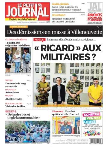 Le Petit Journal - L'hebdo local de l'Hérault - 23 Jul 2021