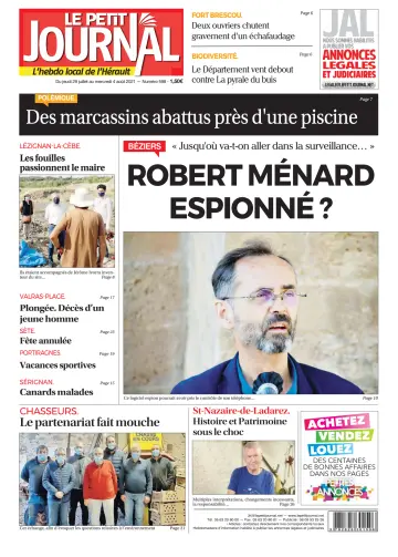 Le Petit Journal - L'hebdo local de l'Hérault - 30 Jul 2021