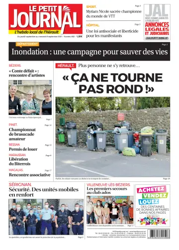 Le Petit Journal - L'hebdo local de l'Hérault - 3 Sep 2021