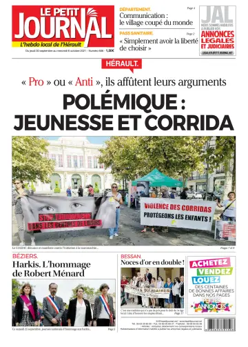 Le Petit Journal - L'hebdo local de l'Hérault - 1 Oct 2021