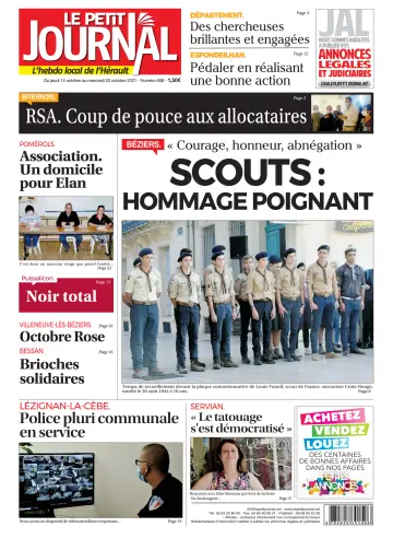Le Petit Journal - L'hebdo local de l'Hérault - 15 Oct 2021