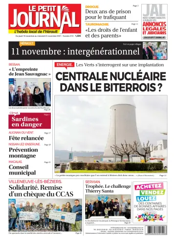 Le Petit Journal - L'hebdo local de l'Hérault - 19 Nov 2021